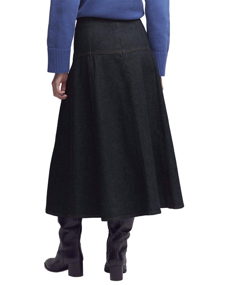 Boden Boden Paneled Detail Denim Skirt