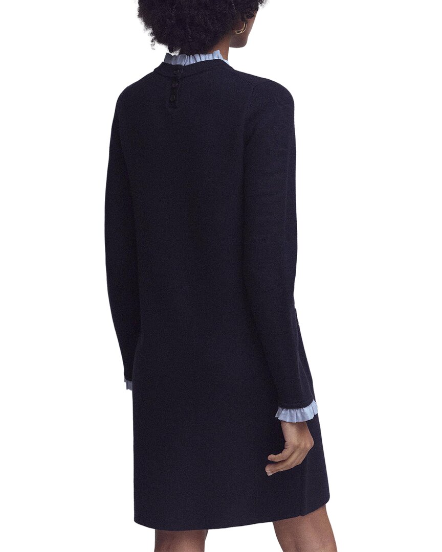 Boden Boden Woven Trim Knit Wool-Blend Dress