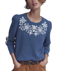 Boden Boden Davina Puff Sleeve Wool-Blend Jumper