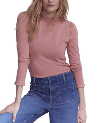 Boden Boden Supersoft Frill Detail Top