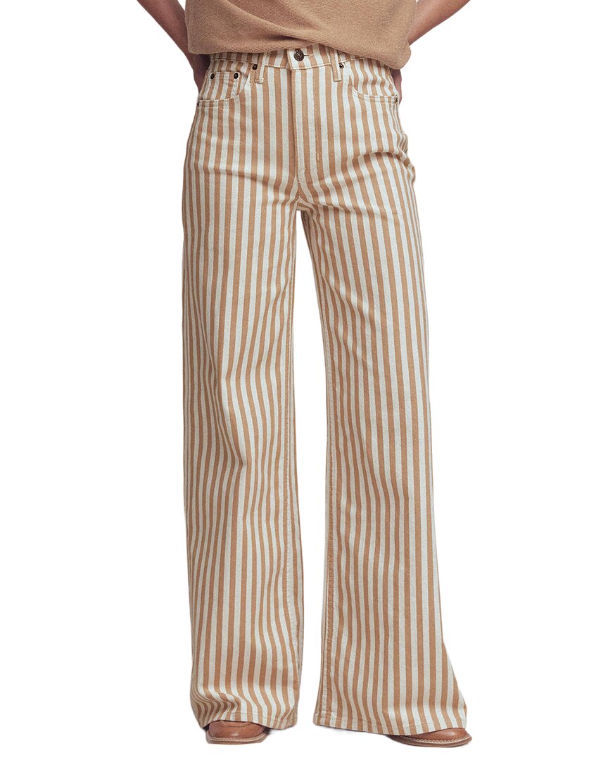 Boden Boden High Rise Linen-Blend Wide Leg Jean