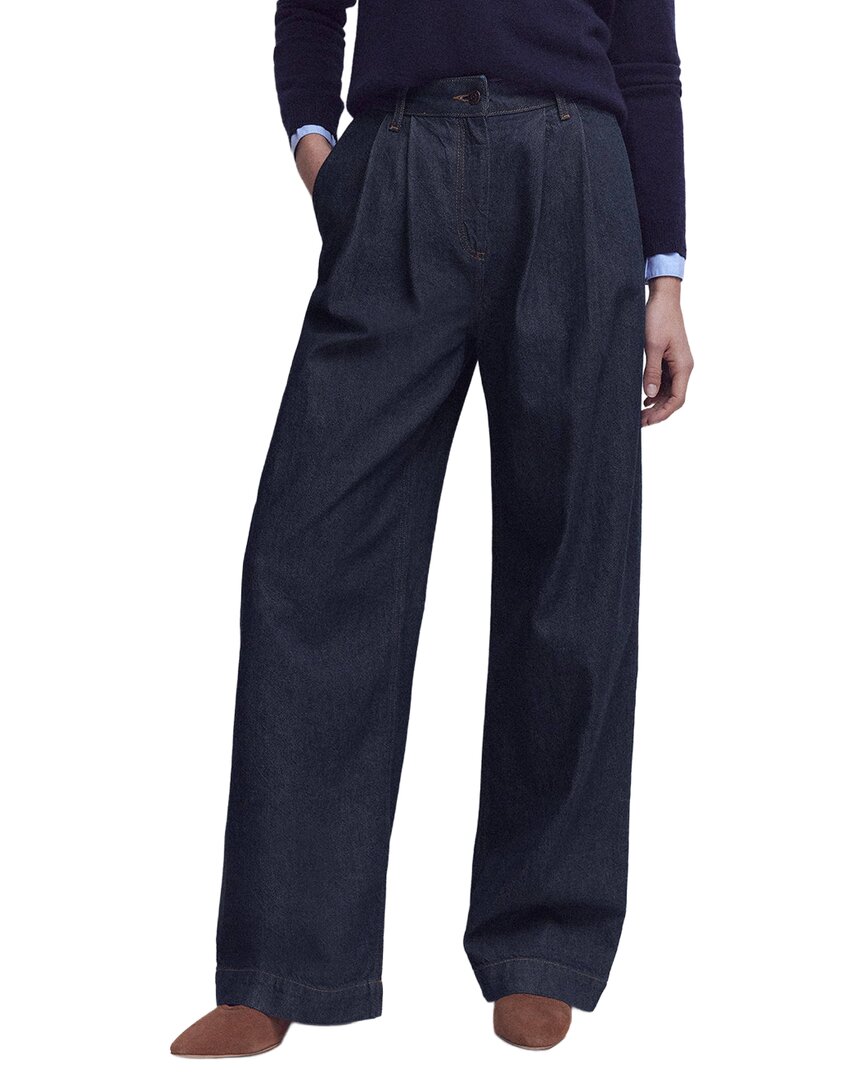 Boden Boden Pleated Wide Leg Jean