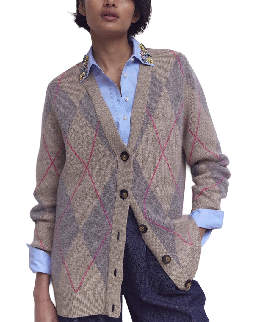 Boden Boden Quinn Wool & Alpaca-Blend Boyfriend Cardigan