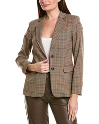 Tahari Asl Glenn Plaid Blazer