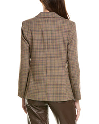 Tahari Asl Glenn Plaid Blazer