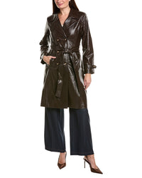 Tahari ASL Tahari Asl Basketweave Embossed Coat