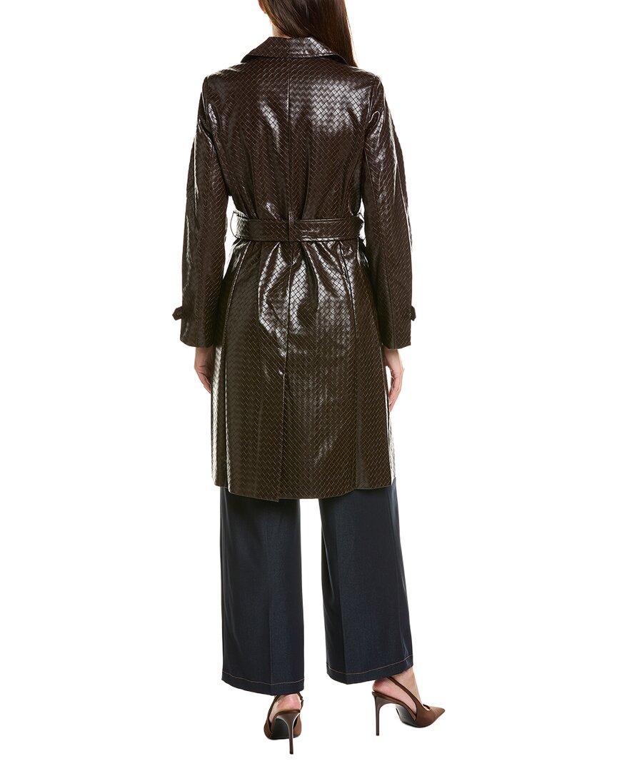Tahari ASL Tahari Asl Basketweave Embossed Coat