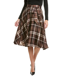Tahari Asl Scarf Twill Skirt