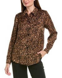 Tahari ASL Tahari Asl Scarf Twill Long Sleeve Top
