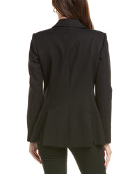 Oscar de la Renta Oscar De La Renta Floral & Fauna Silk-Lined Wool Jacket