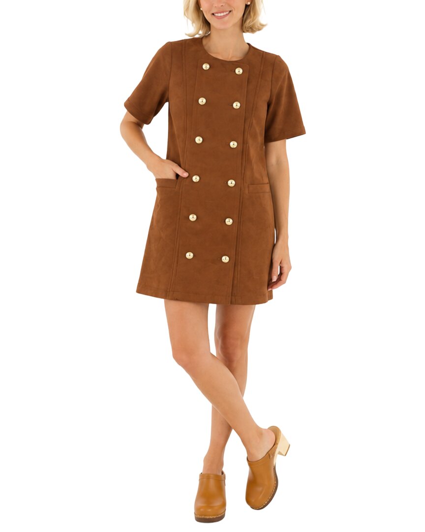 Sail To Sable Button Front Shift Dress