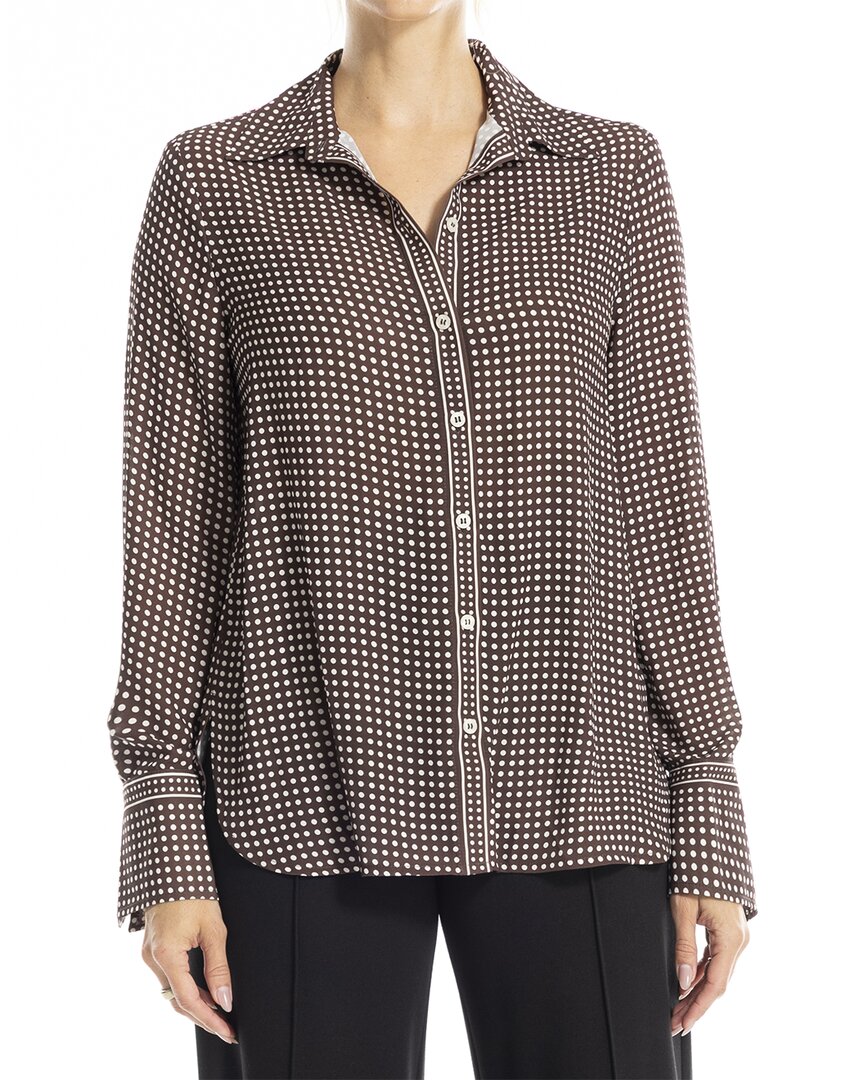 Max Studio Button Front Blouse