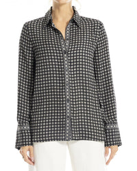 Max Studio Button Front Blouse