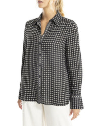 Max Studio Button Front Blouse