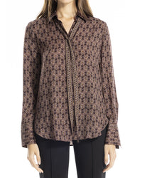 Max Studio Button Front Blouse
