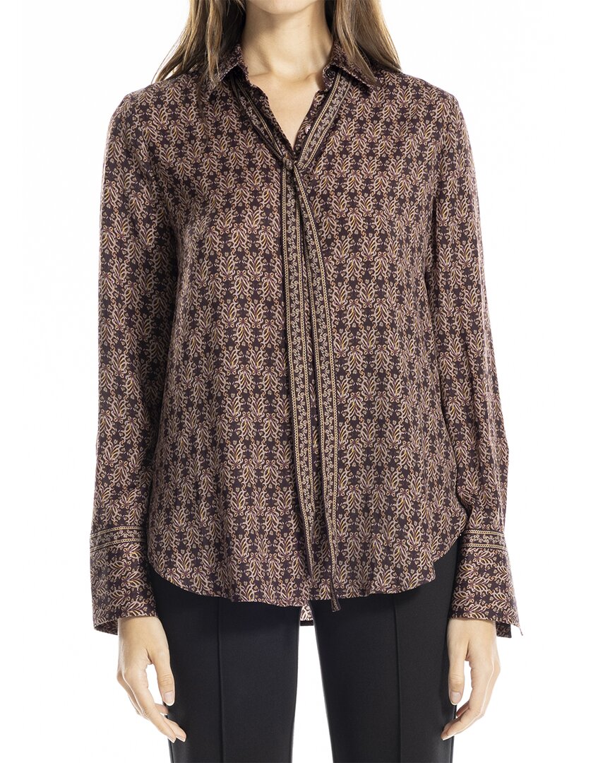 Max Studio Button Front Blouse