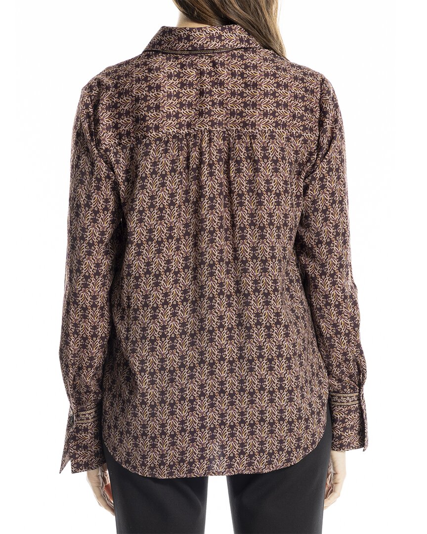 Max Studio Button Front Blouse