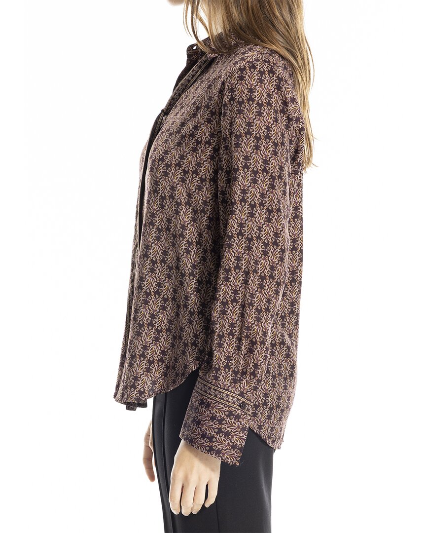 Max Studio Button Front Blouse