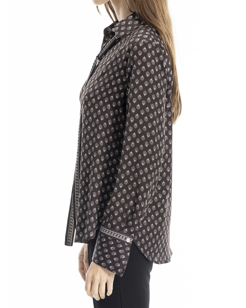 Max Studio Button Front Blouse