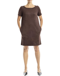 Max Studio Round Neck Short Dress