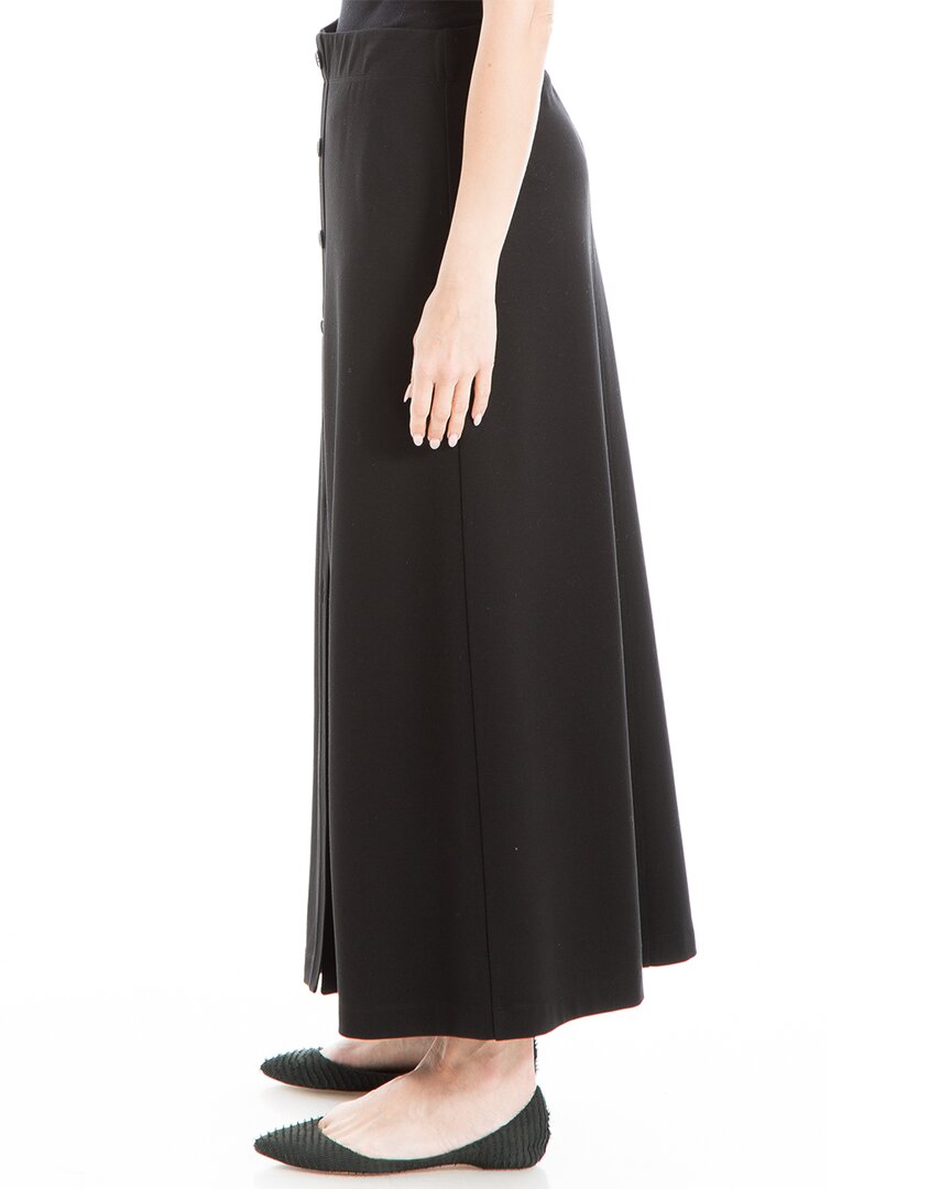 Max Studio Button Front Midi Skirt