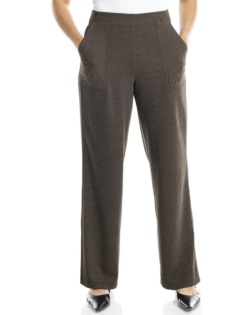 Max Studio Double Knit Easy Wide Leg Pant