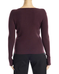 Max Studio Ribbed Henley Sweater