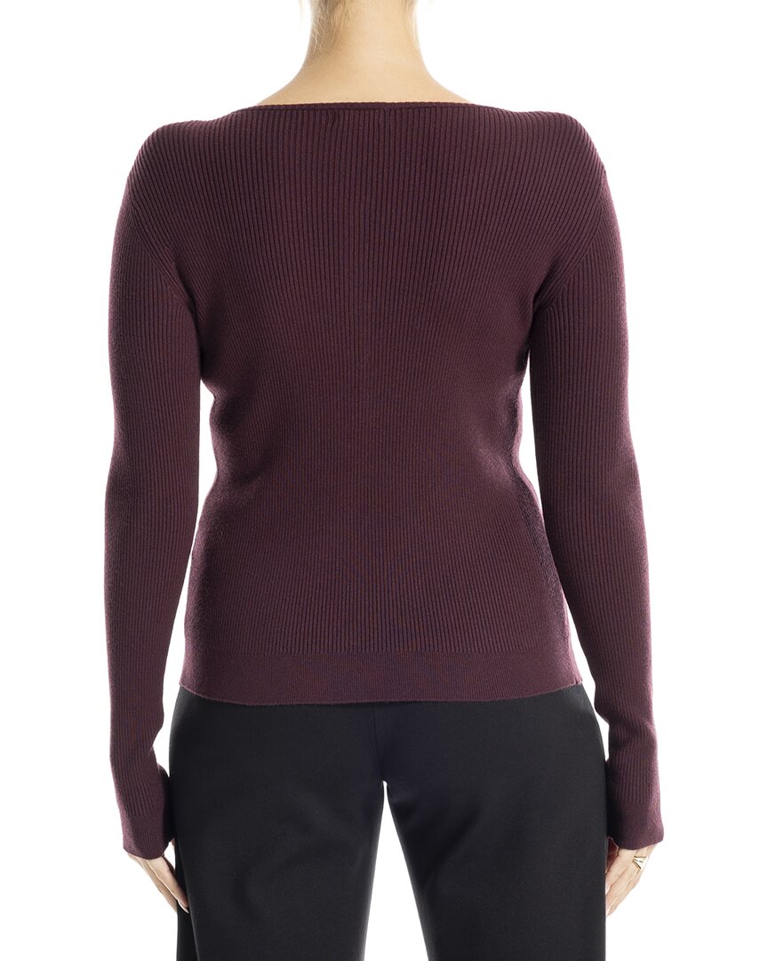 Max Studio Ribbed Henley Sweater