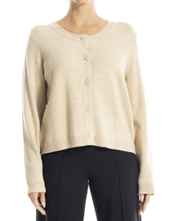 Max Studio Cropped Button Front Cardigan