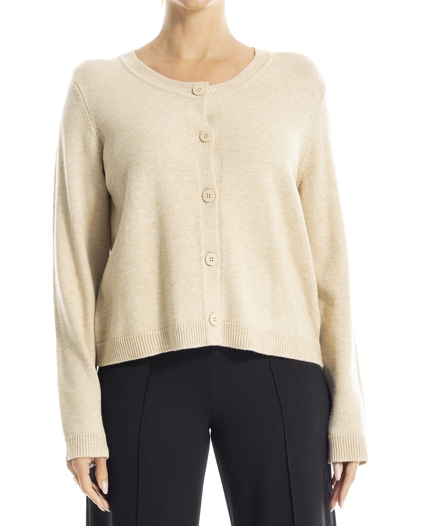 Max Studio Cropped Button Front Cardigan