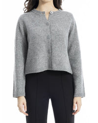 Max Studio Cropped Button Front Cardigan