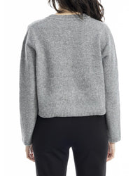 Max Studio Cropped Button Front Cardigan