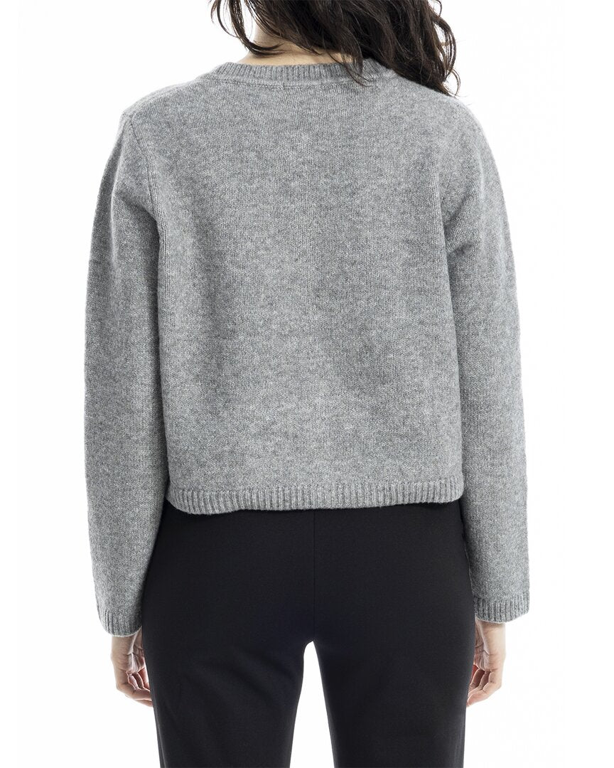 Max Studio Cropped Button Front Cardigan