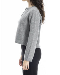 Max Studio Cropped Button Front Cardigan