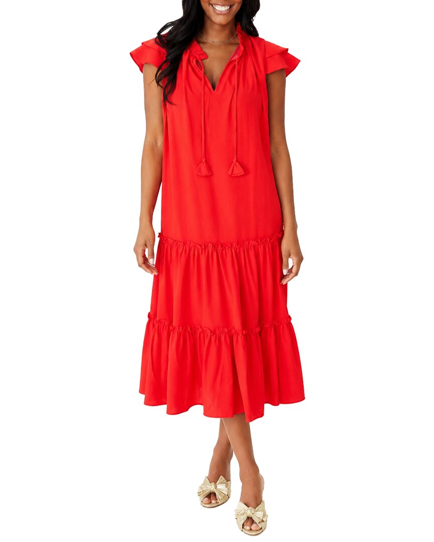 Sail To Sable Ruffle Neck Midi