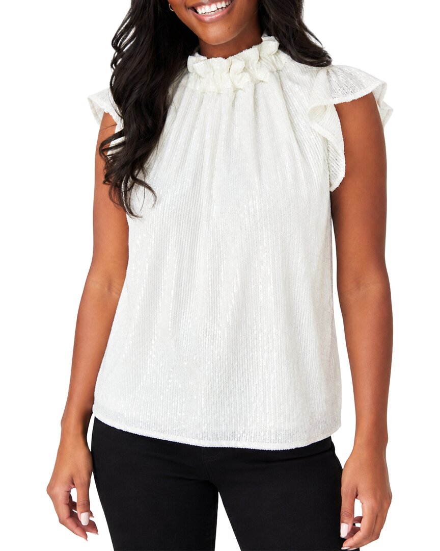 Sail To Sable Ruffle Neck Top