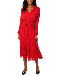 Sail To Sable Smocked Waist Midi Dress