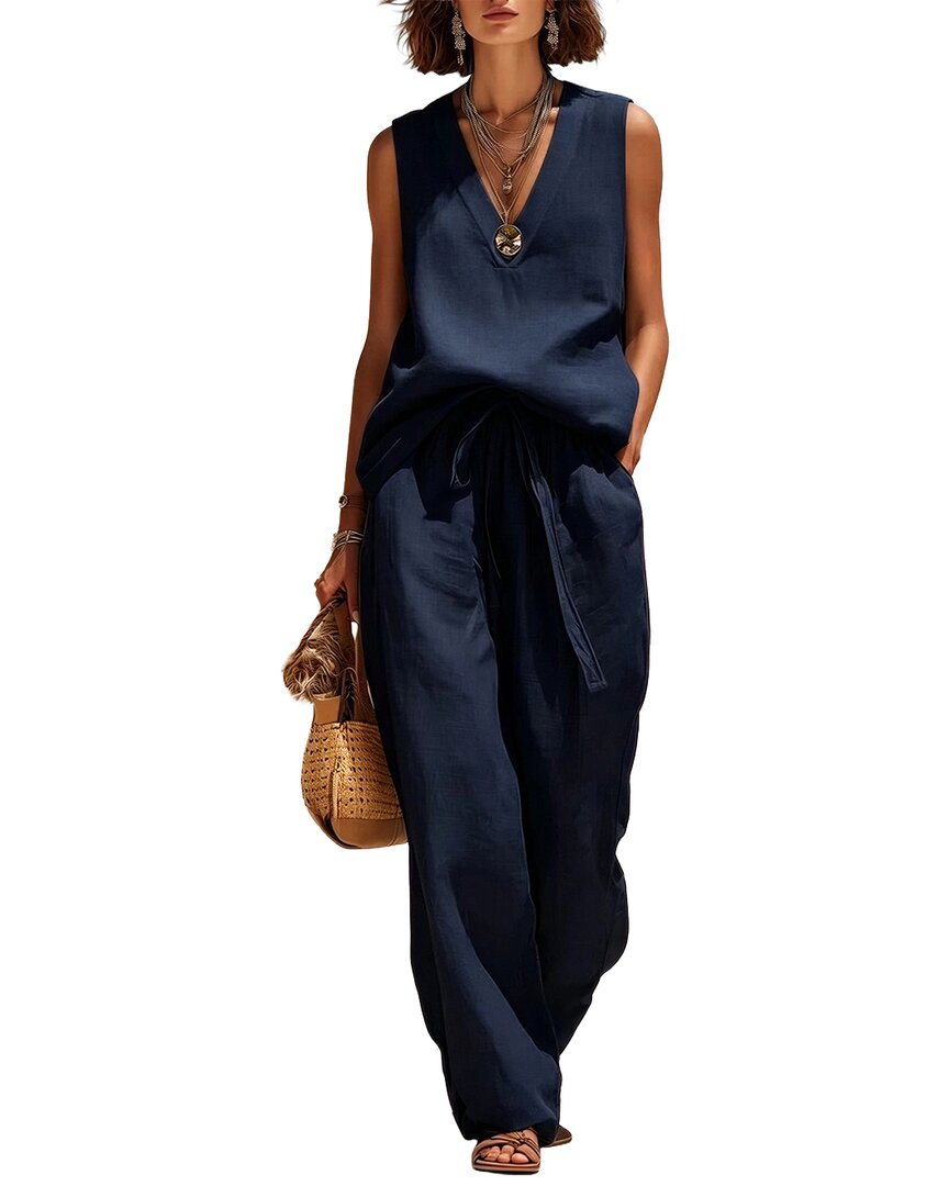 Olivia Taylor 2Pc Top & Pant Set