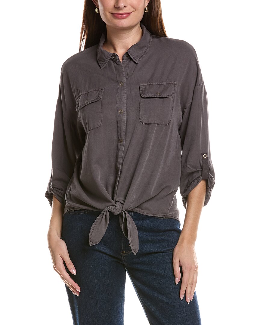 XCVI Xcvi Tyrell Tie Front Blouse