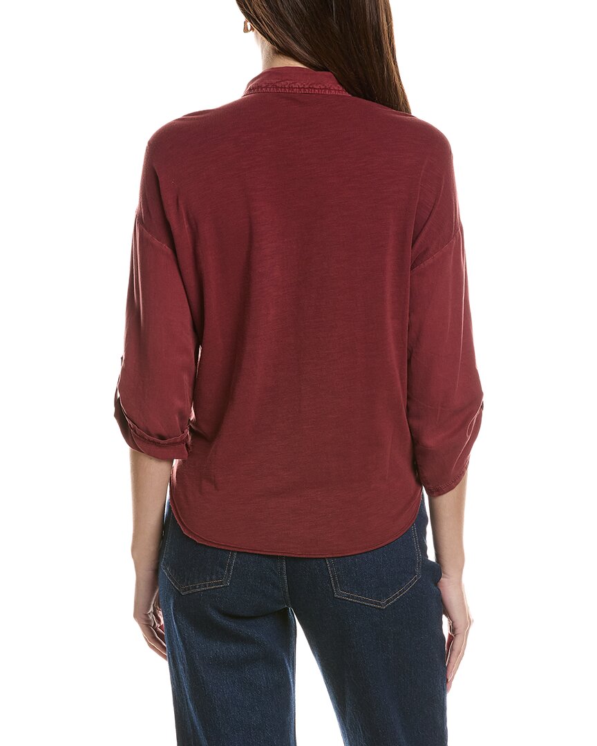 XCVI Xcvi Tyrell Tie Front Blouse