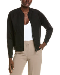 EILEEN FISHER Eileen Fisher Petite Stand Collar Jacket