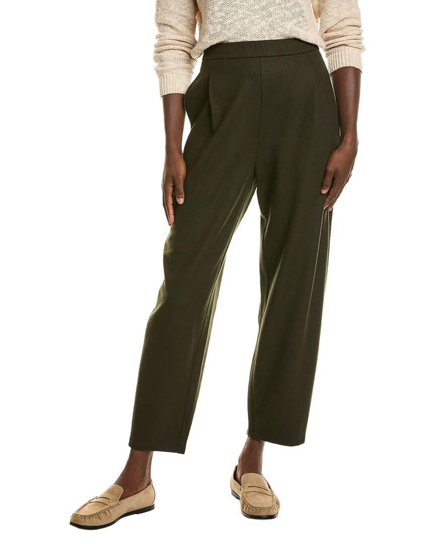 EILEEN FISHER Eileen Fisher Ankle Pleated Wool Lantern Pant