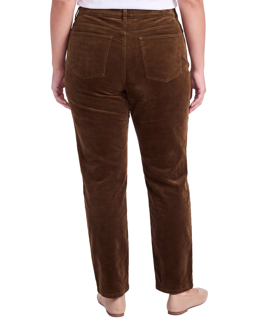 Eileen Fisher Plus High Waist Straight Ankle Jean