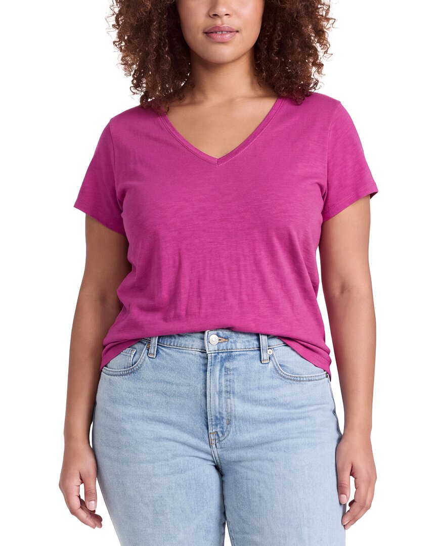Eileen Fisher Plus V-Neck T-Shirt