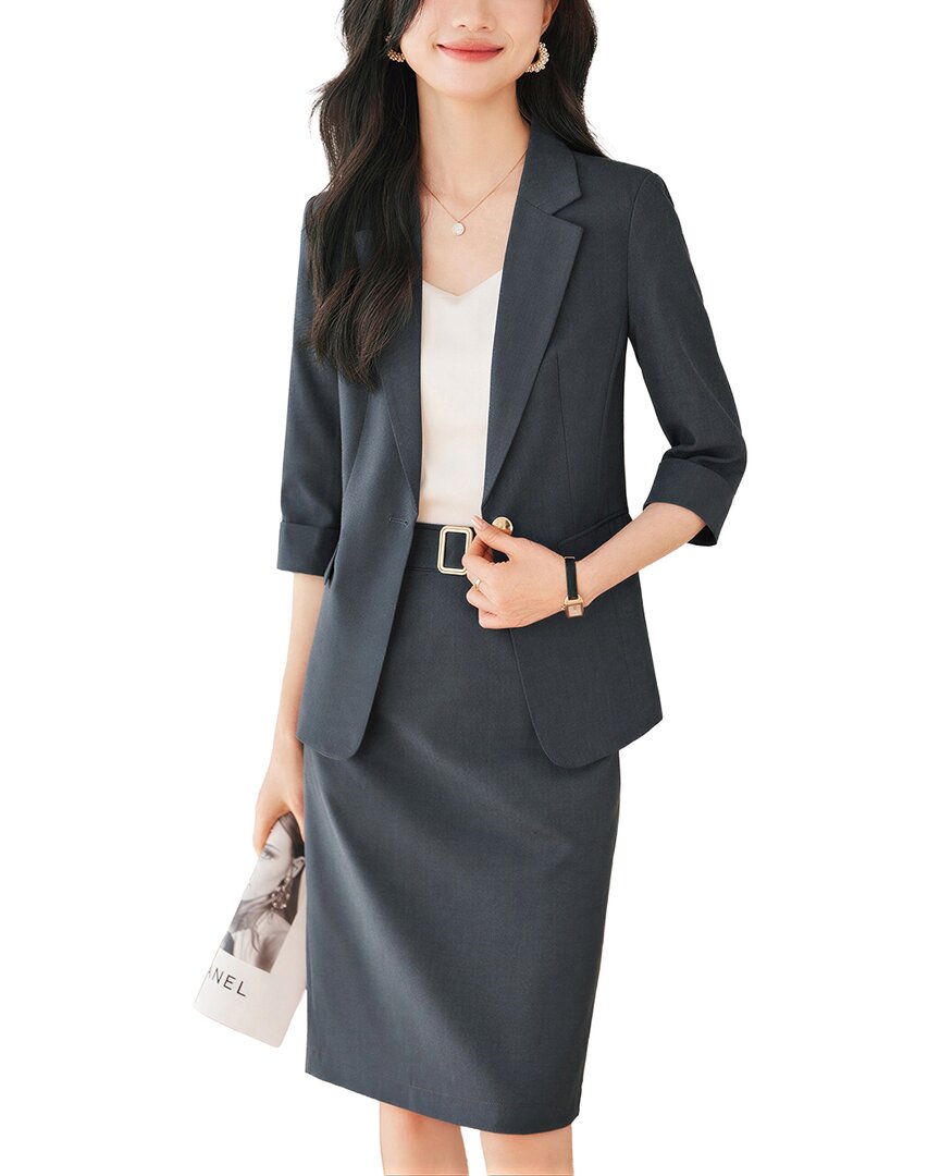 Adelin May 2Pc Jacket & Skirt Set