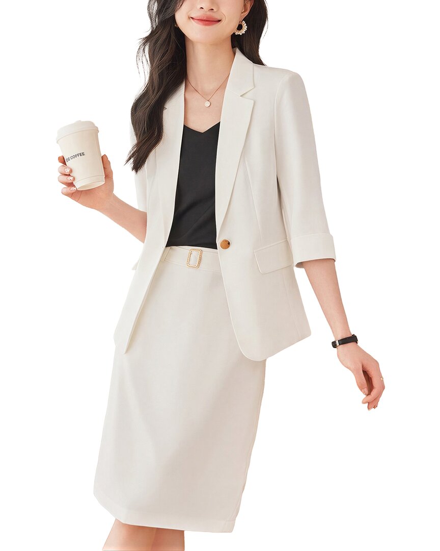 Adelin May 2Pc Jacket & Skirt Set