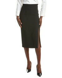 Michael Kors Collection Crepe Sable Slit Silk-Blend Mini Skirt