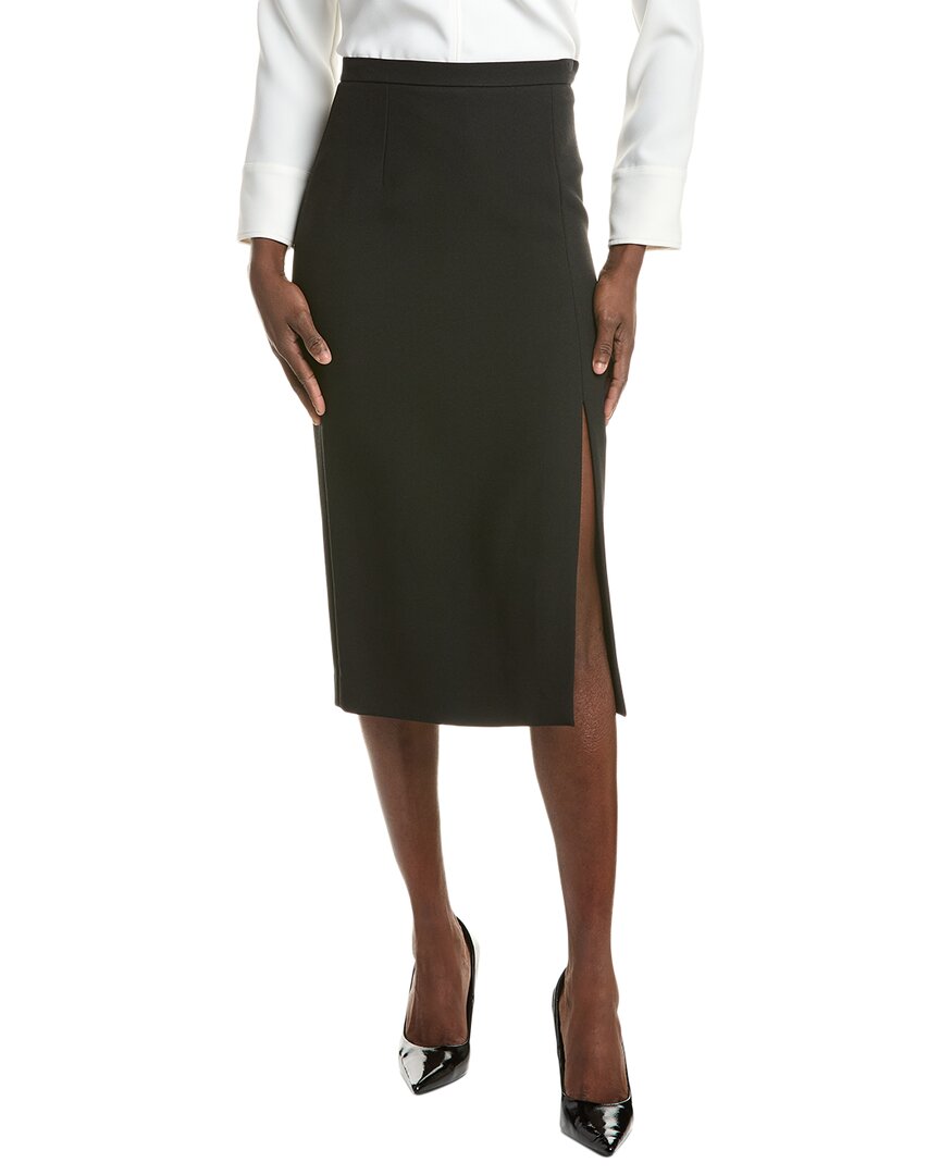 Michael Kors Collection Crepe Sable Slit Silk-Blend Mini Skirt