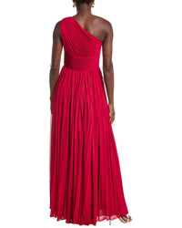Michael Kors Collection Ruched Chiffon Gown