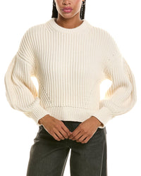 Michael Kors Collection Cashmere-Blend Arc Sweater